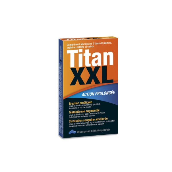 TitanXXL Stimulant sexuel 20 comprimés 
